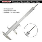 NORTOOLS Professional Stainless Steel Vernier Caliper for Indoor, External, Depth and Step Measurements, 6 Inches/150 mm/0.001 Inches/0.02 mm - Strictly QC PC for PC (One Size, Set 5-Quality Plus) - Image 6