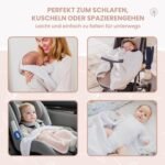 MIMUSELINA Baby Blanket Cotton - Super Warm Baby Blanket for Winter and Autumn - Cuddly Blanket Baby 100% Cotton and Warm Indoor - Baby Blanket Newborn 90 x 70 cm - Image 6