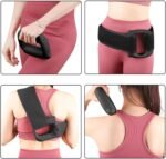 Electric Shoulder Massager - Band Massage Tool Ring with Adjustable Belt | 3 Speed Vibration Device for Yoga Bodybuilding Recovery Relaxation Abdomen Arms Legs Back Thighs Buttocks Stomach Wellness - Image 5