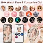 Women's Smartwatch with Phone Function Diamond, 1.32 Inch Round HD Smart Watch Women's Watch with Call Function, Women's SmartWatch 120+ Sports Modes Watch Smart Watch Women for Android iOS - Image 8