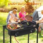 BACOENG Camping Stove Gas 10 kW Including 1.5 m Hose and 50 mbar Pressure Regulator - Image 8