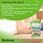 Herboxa Super Greens Green Helper Detoxification Powder Contains Chicory Root, Zinc Ice Peach Flavour 50 Servings - Image 6