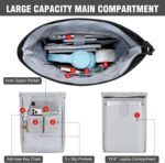 Backpack for Men and Women, Rolltop Backpack, Waterproof Laptop Backpack, School Backpack with 15.6 Inch Laptop Compartment, Leisure Backpack, Daypack for University, School, Business, Work, City, Leisure, Travel - Image 4