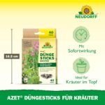 Neudorff Azet Fertiliser Sticks for Herbs - Organic Herb Fertiliser Provides Strong Growth and Aromatic Herbs with 2 Months Long-Term Effect, Pack of 40 - Image 4