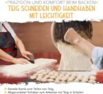 KRUSTENZAUBER Dough Scraper Set of 2 – Practical Dough Card for Bread Shaping – Flexible Dough Scraper or Dough Spatula as Bread Baking Accessories – For Scraping, Shaping, Smoothing and Portioning Dough - Image 3