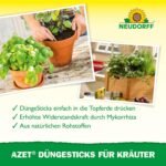 Neudorff Azet Fertiliser Sticks for Herbs - Organic Herb Fertiliser Provides Strong Growth and Aromatic Herbs with 2 Months Long-Term Effect, Pack of 40 - Image 5