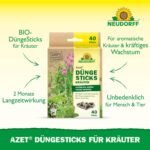 Neudorff Azet Fertiliser Sticks for Herbs - Organic Herb Fertiliser Provides Strong Growth and Aromatic Herbs with 2 Months Long-Term Effect, Pack of 40 - Image 3
