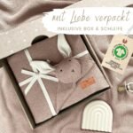 DIKOS® Original Baby Blanket Cuddly Rabbit Cappuccino 100% Organic Cotton Newborn Blanket Cuddly Blanket Knitted Blanket Girl/Boy Cuddly Blanket Baby First Essentials Gift at Birth - Image 3