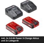 Einhell Rasarro 36/34 Kit Power X-Change Cordless Lawnmower (36 V, 34 cm Cutting Width, up to 300 m², 30 L Collection Basket, 25-65 mm Cutting Height, Includes 2 x 3.0 Ah Batteries + 2 x Charger) - Image 6