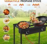 BACOENG Camping Stove Gas 10 kW Including 1.5 m Hose and 50 mbar Pressure Regulator - Image 9