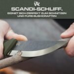 Wolfgangs W-SCANDI Fishing Knife with Fixed Blade – Includes Sheath – Ideal Outdoor Knife Made from One Piece 440C Steel – Premium Survival Knife – Perfect Bushcraft Knife Outdoor - Image 3
