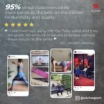 Elvire Sport resistance bands set (3 pack): Fitness Bands/Resistance Bands for Hips, Buttocks and Legs, Resistance Bands for Yoga, Pilates, Crossfit, Physiotherapy, Men and Women - Image 6