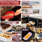 Set of 4 silicone baking moulds, small bread baking moulds, 20 x 9.5 x 5.5 cm, cake mould, rectangular loaf mould, cake mould, toast bread, airfryer silicone moulds, bread moulds for baking, accessory set - Image 8