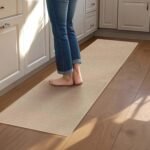Kitchen Rug Washable Non-Slip 43.5 x 180 cm, Kitchen Runner Washable and Absorbent, Kitchen Rug Runner Hallway Easy to Clean Kitchen Mat for Kitchen, Laundry Room, Outdoor, Beige - Image 2