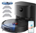 Airzeen Robot Vacuum Cleaner with Mop Function, Vacuum Cleaner Robot with Suction Station, 6000Pa Suction Power Suction and Mop Robot, LiDAR Navigation with Mapping, App, Alexa, for Carpet, Pet Hair, Q10 Pro - Image 2