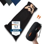 Cotton Sleeping Bag, Ultralight Sleeping Bag, Small Pack Size, Ticking with Cushion Compartment, Compact and Small - Image 2