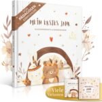 EULENTALER The Original Boho Baby Diary I Designed by Educators I With Cute Forest Animals & Sturdy Paper I Lots of Space for Photos I Baby Album My First Year - Gift for Birth & Baby Shower - Image 2