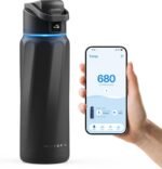 WATERH Boost Smart Water Bottle with Water Reminder and Water Tracker Bottle, Double Walled Vacuum Insulated Water Bottle, Stainless Steel, Wide Mouth, 32 Oz, Ideal for Gift, Black - Image 2
