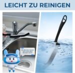 Cleangor Hard Bristle Grout Brush Bathroom & Tiles - Ergonomic Cleaning Brush with 15° Narrow Brush Head for Corners, Cracks, Toilet (3, Black) - Image 3