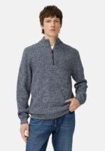 camel active Men's Knitted Troyer with Mottled Structure - Image 3