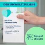 Dr. Beckmann Upholstery stain brush, liquid, upholstery cleaner against stubborn stains and odours on sofas, car seats etc. Includes practical brush applicator, 400 ml - Image 4