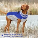 PUMYPOREITY Dog Coat, Warm, Waterproof Winter Jumper, Winter Suit, Snowsuit, for Beagles, Blue, L - Image 7