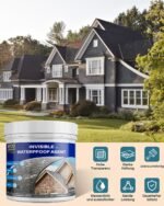 Transparent Waterproof Coating, 1 kg Sealant, Waterproof, Liquid Invisible Sealant, Waterproof, Leak Waterproof, for Roof, Wall, Bathroom, Indoor and Outdoor Use - Image 3