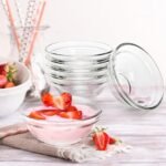 Lawei Pack of 12 Small Glass Bowls, 125 ml, Dip Bowl, Dessert Bowl, Mini Tapas Bowl, Stacking Bowl for Salad, Fruit, Dessert, Diameter 9 cm - Image 5