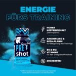 PULS Pre Workout Shot Berry Boost 12 x 60 ml - Booster with 200 mg Caffeine, Beta-Alanine, Arginine AKG & B Vitamins - Image 3