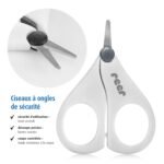 Reer BabyCare Nail Care Set - Baby Nail Scissors and Nail Clippers - White - Image 3