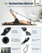 Fitnessbänder Set mit 6 Widerstandsbänder 20-180Lbs oder 20-240Lbs & Pilates-Stange, Griffe, Türanker für Fitness Widerstandsbänder Krafttraining Fitnessgeräte für Zuhause - Image 4