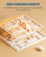 DEWENWILS Remote Control Sockets 3680W Magnetic One Button Switches 30M Range Pre-programmed Wireless Socket Set for Lights Home Appliances White - Image 5