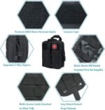 flintronic® Tactical Waist Bag / Military Compact Belt Bag / Multi-Functional Bum Bag with Carabiner for Camping, Hiking, Cycling, Climbing and Travelling - Image 6