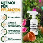 Neem Oil Plant Spray with Peppermint Oil - Natural Plant Care Spray for Indoor & Outdoor 500ml Ready to Use for Strong & Healthy Plants - Image 3