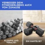 NEOLYMP 2er Set verstellbare Kurzhanteln – platzsparendes Hantelset aus Stahl mit ergonomischem Griff für Krafttraining & Home Gym – in verschiedenen Gewichtsstufen. - Image 5