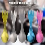 TITO Titanium Spoon with High Strength and Ultralight Titanium Spork with Spoon and Fork 2-IN-1 for Outdoor Camping and Hiking. Welcome for Customizable Logo - Image 6