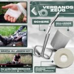 Jungle Monkey Premium Survival Kit, Set of 13, with High-Quality Knife, Includes Torch with Focus Function, Hiking Accessory with Bandage, Ideal for Hiking and Camping - Image 5