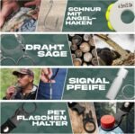 Jungle Monkey Premium Survival Kit, Set of 13, with High-Quality Knife, Includes Torch with Focus Function, Hiking Accessory with Bandage, Ideal for Hiking and Camping - Image 8