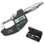 AUTOUTLET Micrometer Digital Micrometer Micrometer 0-25 mm / 0.001 mm (0.00005"), LCD Digital Micrometer Caliper Inch/Metric Measurement, High Precision Measuring Tool Micrometer - Image 2