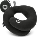 BCOZZY Neck Pillow For Travel, Provides Double Support for Head, Neck and Chin in Any Sleeping Position on Flights, in the Car and at Home, Comfortable Travel Pillow, Size Large, Black Ink - Image 2