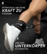 Gymreapers Ankle Straps for Cable Machine, Buttocks and Body Exercises - Adjustable Leg Straps with Neoprene Padding - Image 2