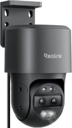 Reolink 4K 8MP PTZ PoE Outdoor Surveillance Camera with Dual Lens, 6X Hybrid Zoom, 355°/90° Swivel, Car Tracking, Colour Night Vision, Person/Vehicle/Animal Detection, 2-Way Audio, TrackMix PoE Grey - Image 2